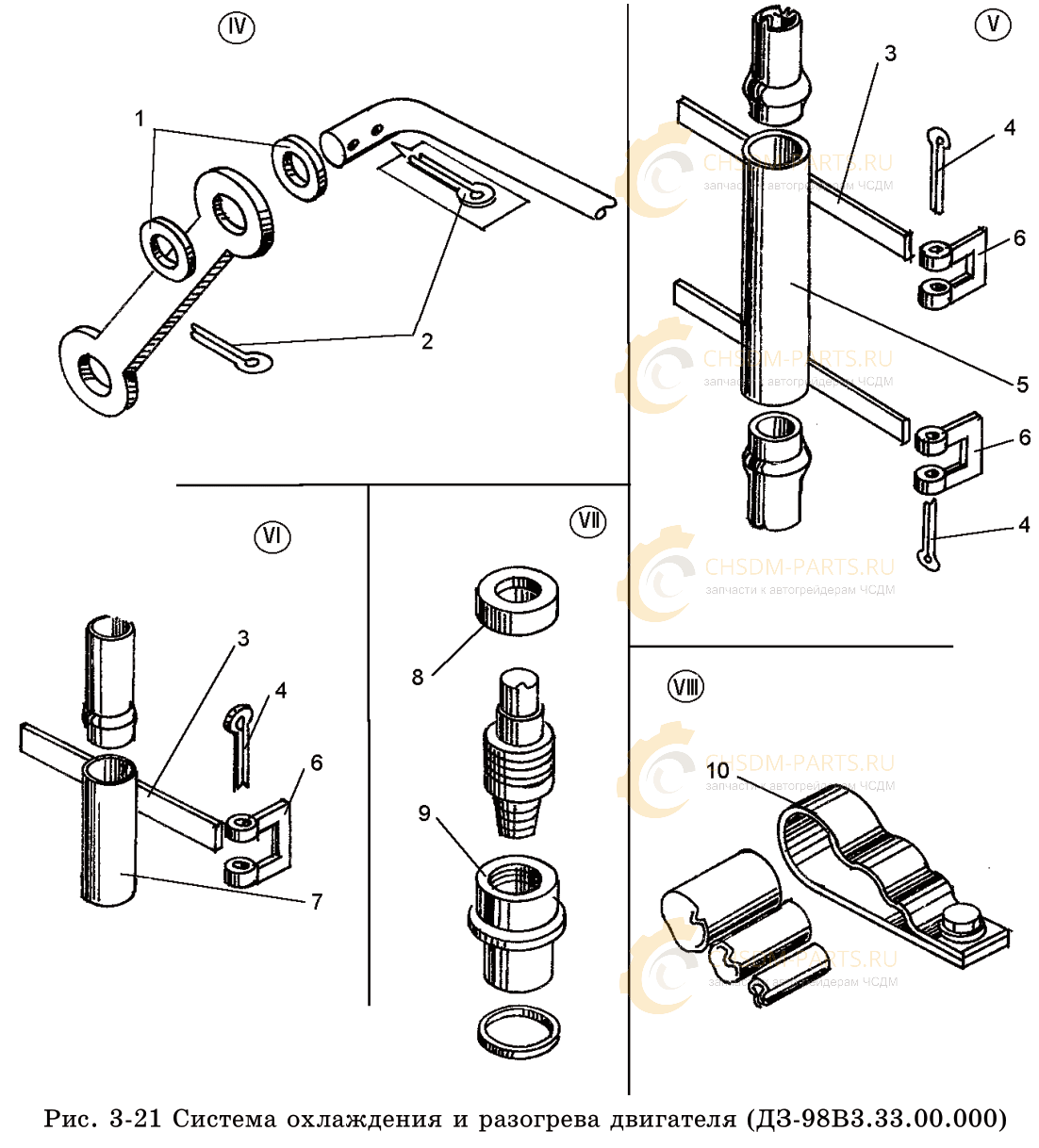 Крепление трубопроводов ДЗ-98 Крепление трубопроводов ДЗ-98